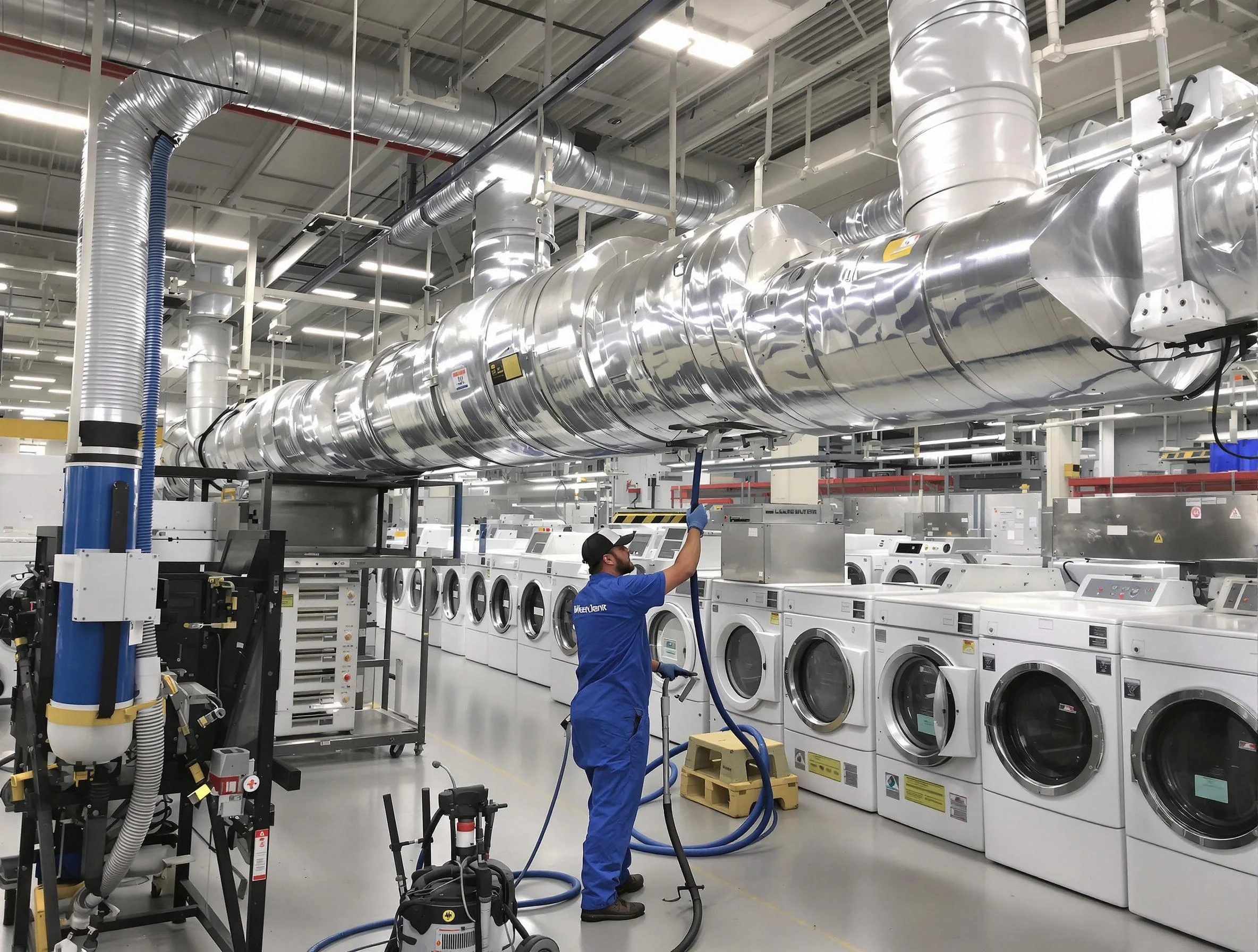 Tuckahoe Dryer Vent Cleaning team performing heavy-duty industrial dryer vent cleaning in Tuckahoe